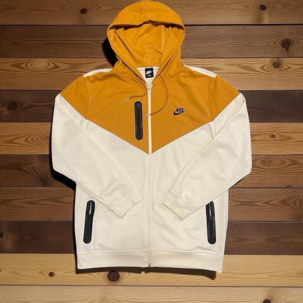 Nike Men's Tech Fleece Full Zip Hoodie 2XL Multicolor Cream